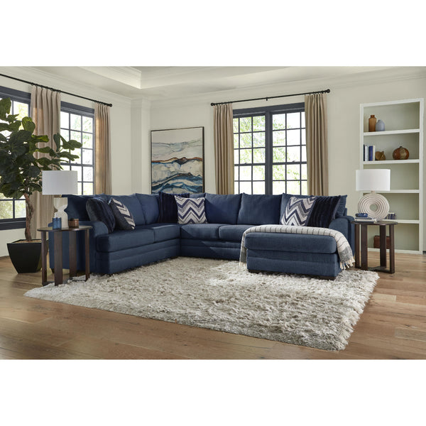 Behold Home 1312 3 pc Sectional - Pippa Navy IMAGE 1