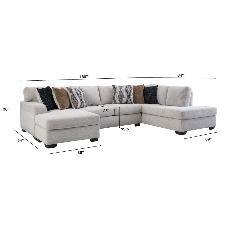 Behold Home 1671 2 pc Sectional - Milan Sand IMAGE 3