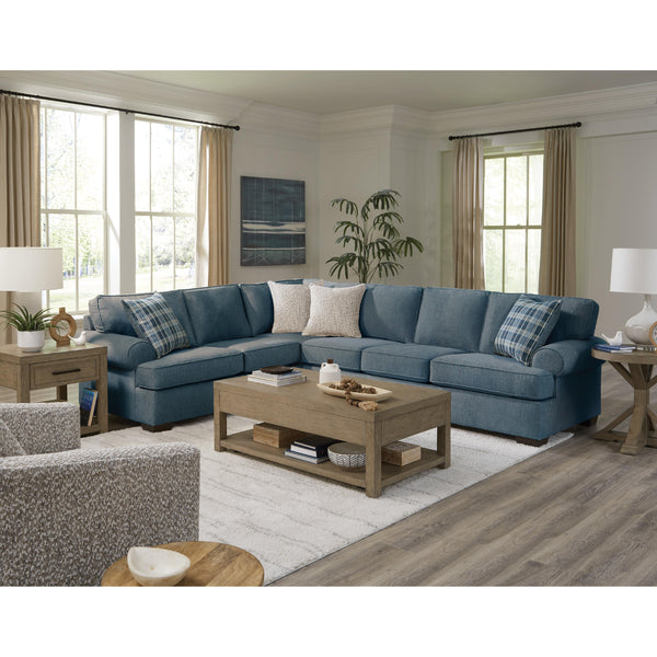 Behold Home 2300 2 pc Sectional - Becker Navy IMAGE 1