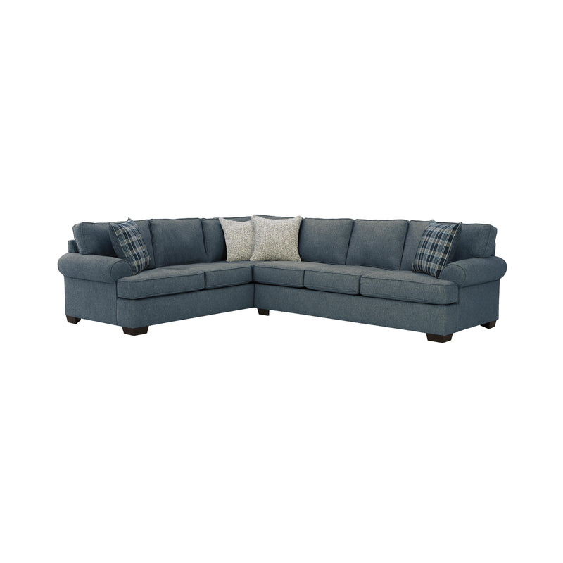 Behold Home 2300 2 pc Sectional - Becker Navy IMAGE 2