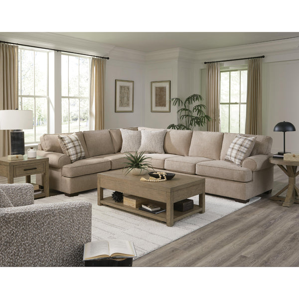 Behold Home 2300 2 pc Sectional - Becker Oatmeal IMAGE 1