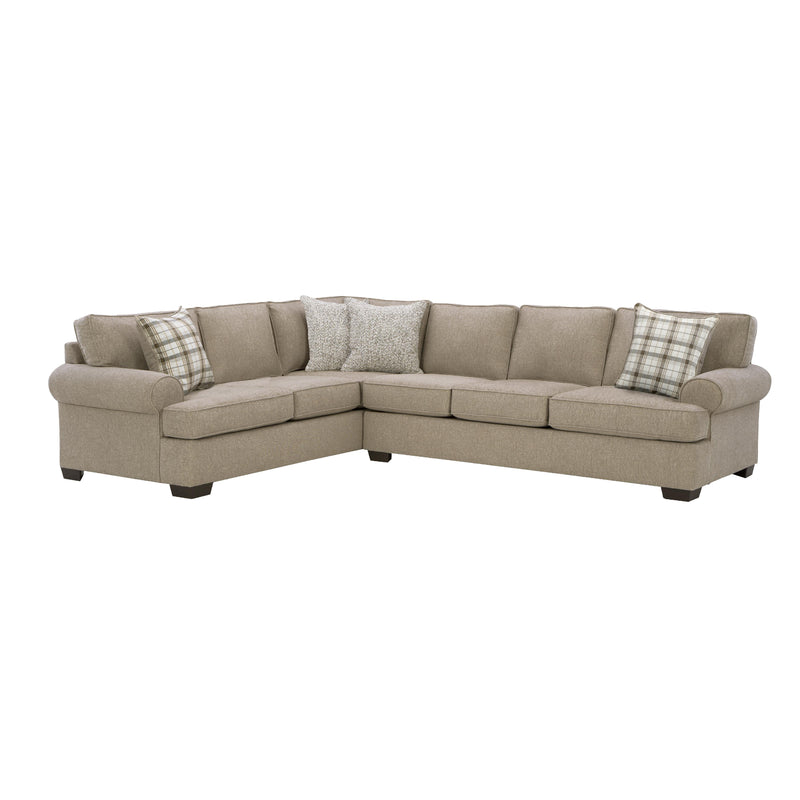 Behold Home 2300 2 pc Sectional - Becker Oatmeal IMAGE 2