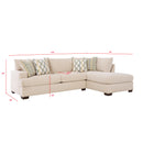 Behold Home 3140 2 pc Sectional - Tampa Cream IMAGE 3