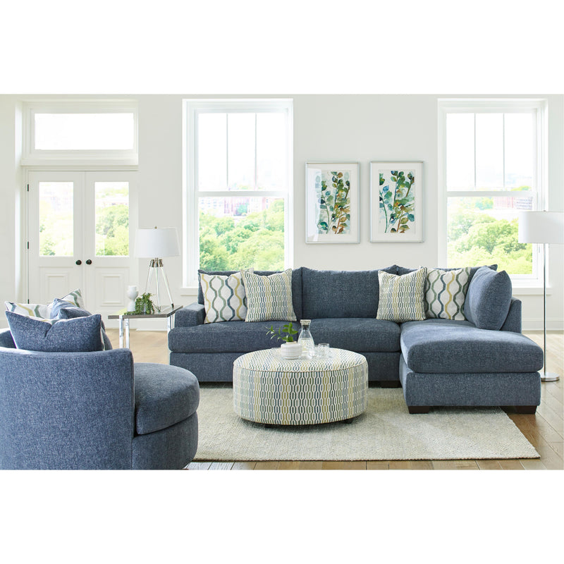 Behold Home 3140 2 pc Sectional - Tampa Indigo IMAGE 1