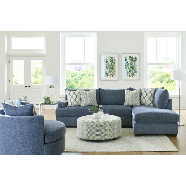 Behold Home 966 Round Ottoman w/ Castors - Tampa Bondi IMAGE 1