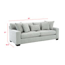 Behold Home 3322-33M Queen Sleeper Sofa - Grady Grey IMAGE 3