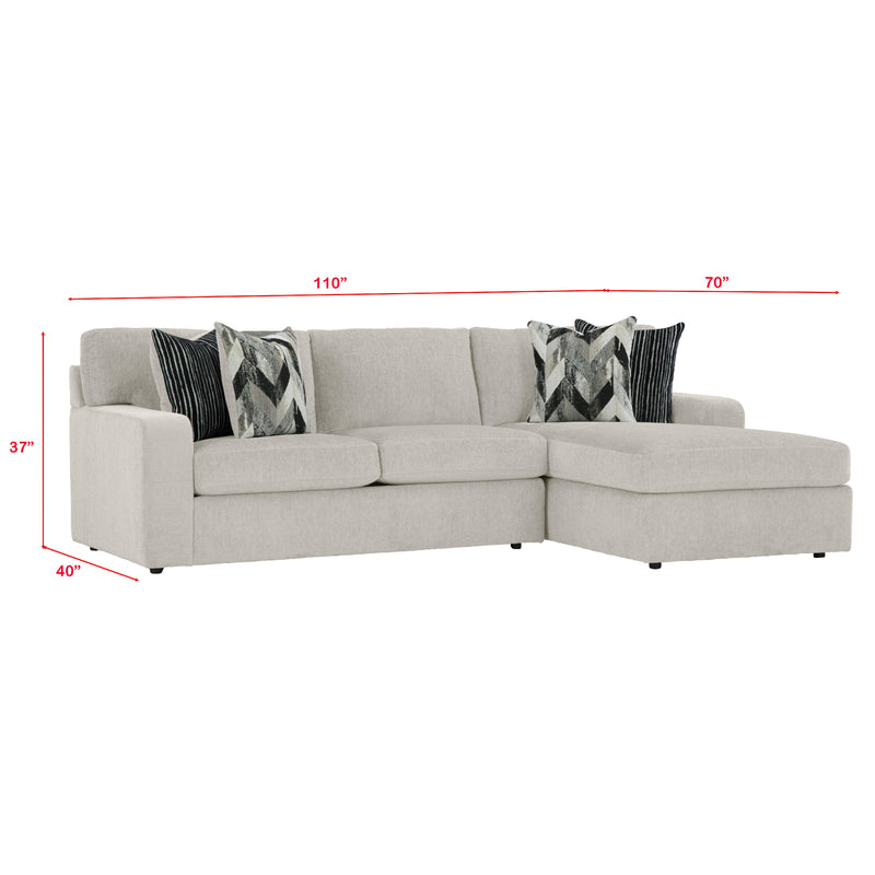 Behold Home 3480 2 pc Sectional - Hynde Cotton IMAGE 3