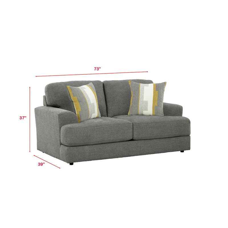 Behold Home 3970-02 Loveseat - Balin Charcoal IMAGE 3