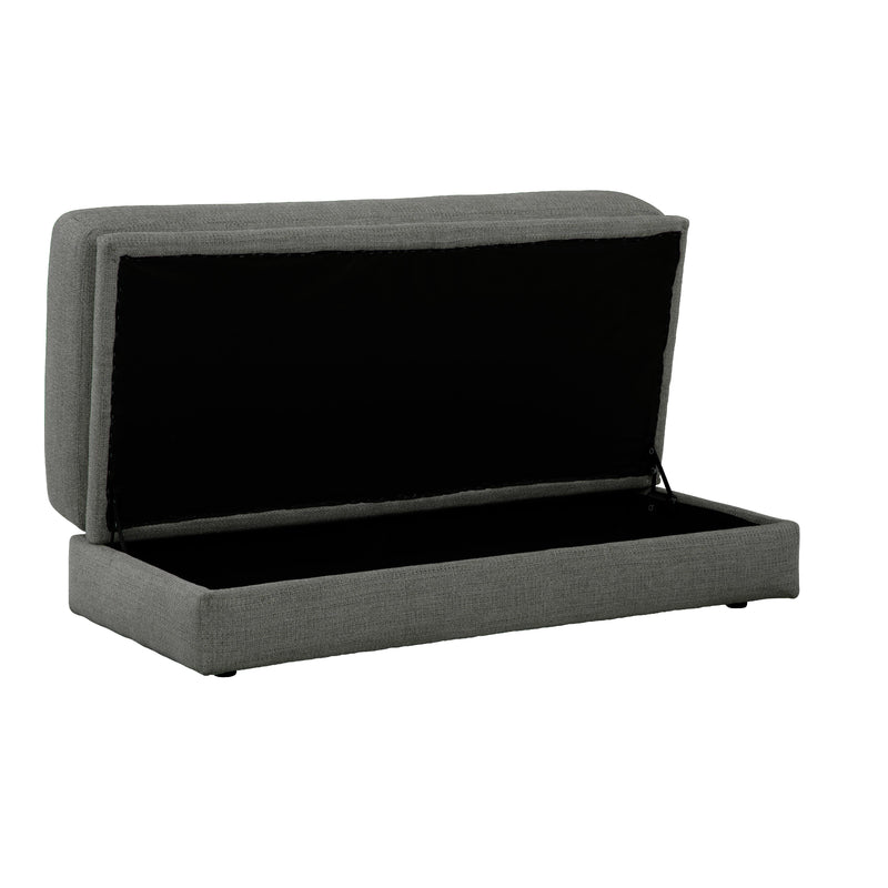 Behold Home 3970-70 Storage Ottoman - Balin Charcoal IMAGE 3