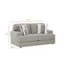 Behold Home 3970-02 Loveseat - Balin Dove IMAGE 3