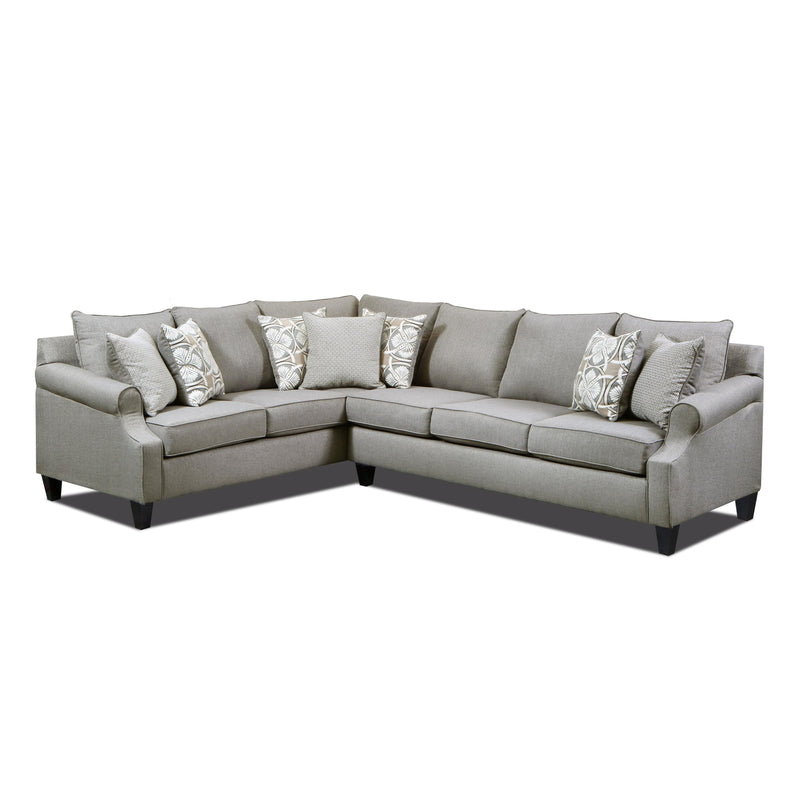 Behold Home 1090 2 pc Sectional - Bay Ridge Gray IMAGE 2