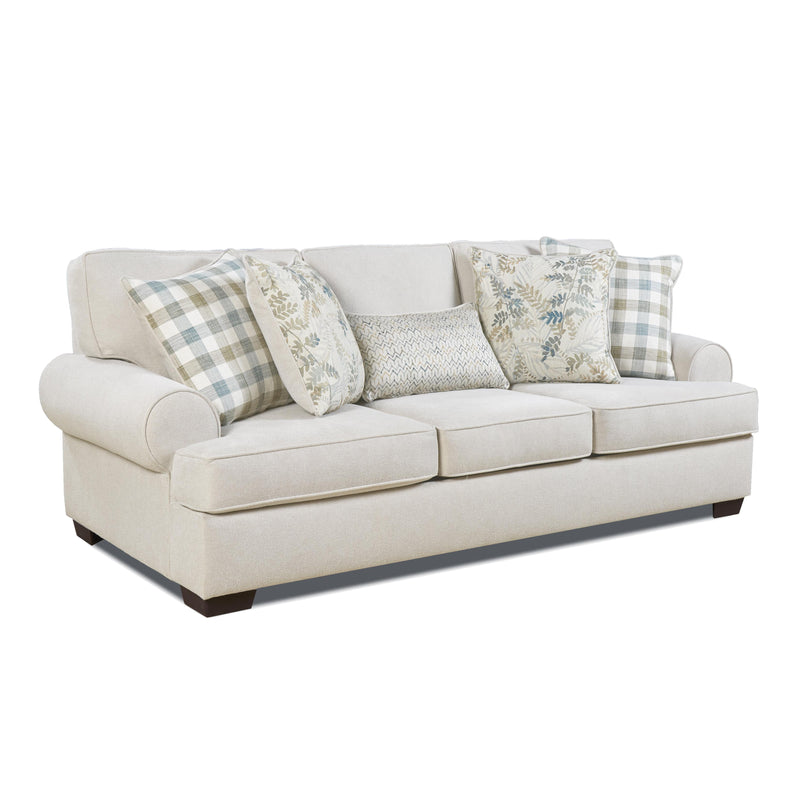 Behold Home 1421 Queen Sleeper Sofa - Feather Cream IMAGE 2