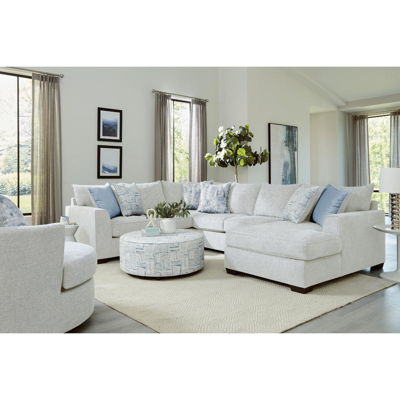 Behold Home 1530 3 pc Sectional - Rhodes Ivory IMAGE 1