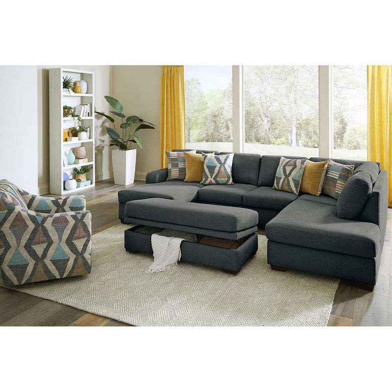 Behold Home 1671 2 pc Sectional - Gracie Gravel IMAGE 1