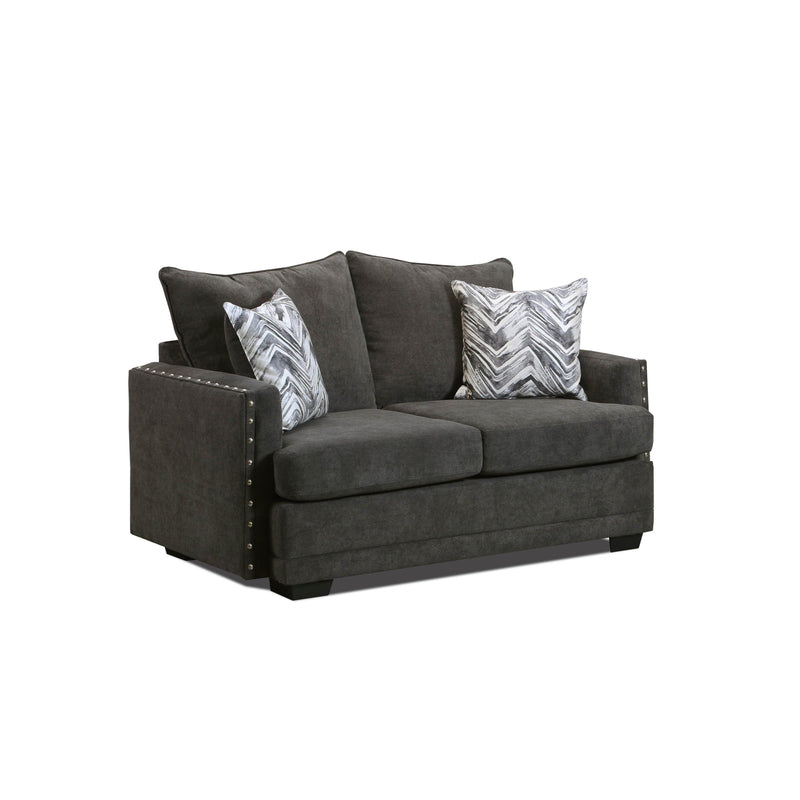 Behold Home 1682-130 Loveseat - Chevy Charcoal IMAGE 2