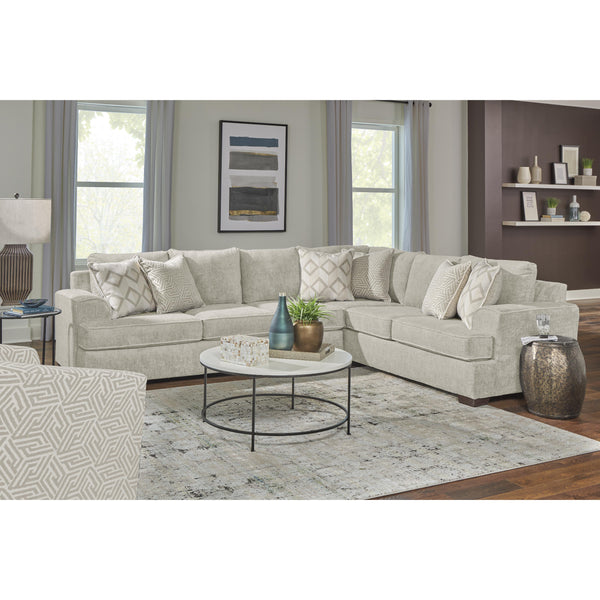 Behold Home 2580 2 pc Sectional - Ritzy Cream IMAGE 1