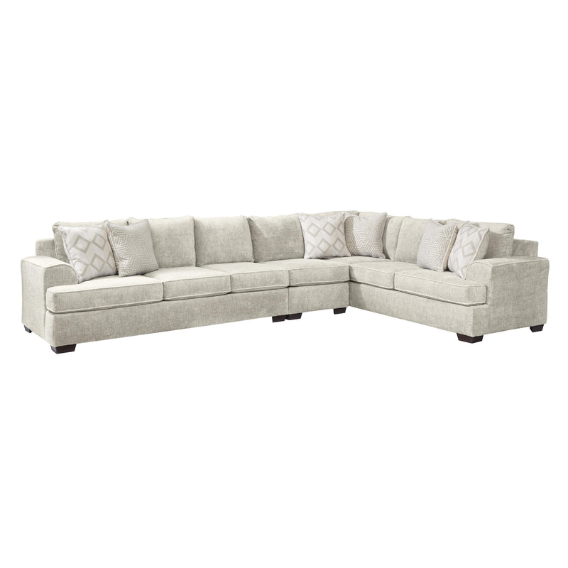 Behold Home 2580 3 pc Sectional (w Armless) - Ritzy Cream IMAGE 2