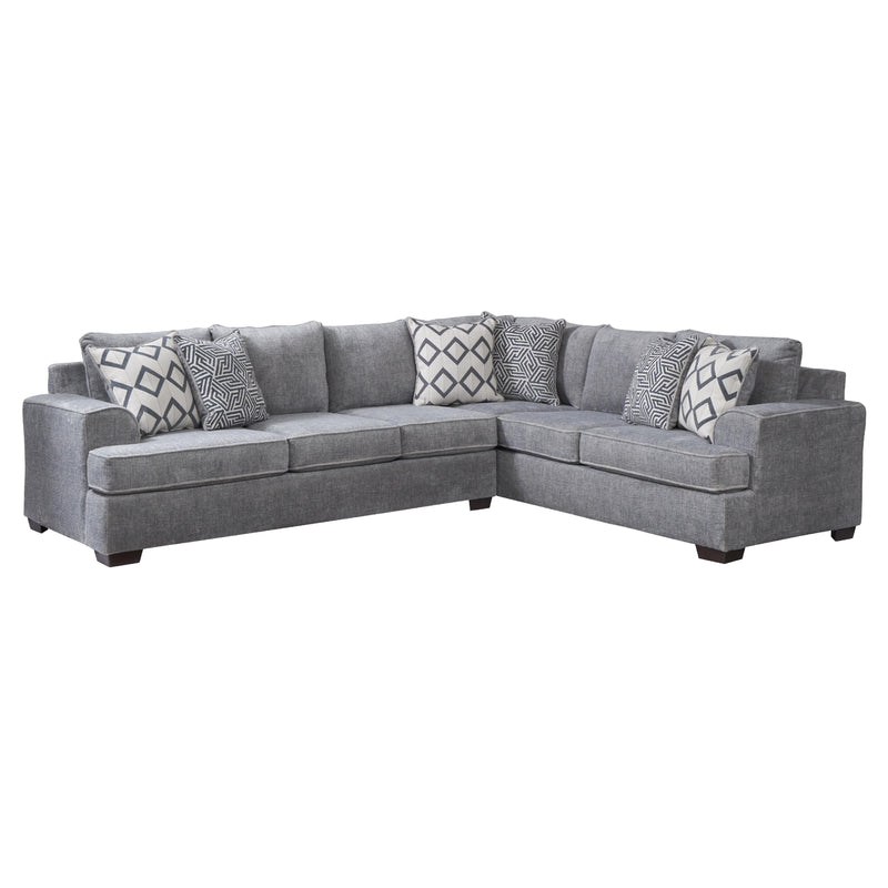 Behold Home 2580 2 pc Sectional - Ritzy Gray IMAGE 2