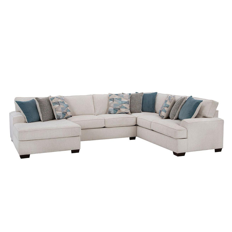 Behold Home 3550 3 pc Sectional - Rockport Cream IMAGE 1