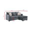 Behold Home 3900-23 Sofa Chaise - Jardin Charcoal IMAGE 5