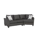 Behold Home 5200 3 pc Sectional Set - Tuxedo Onyx IMAGE 2