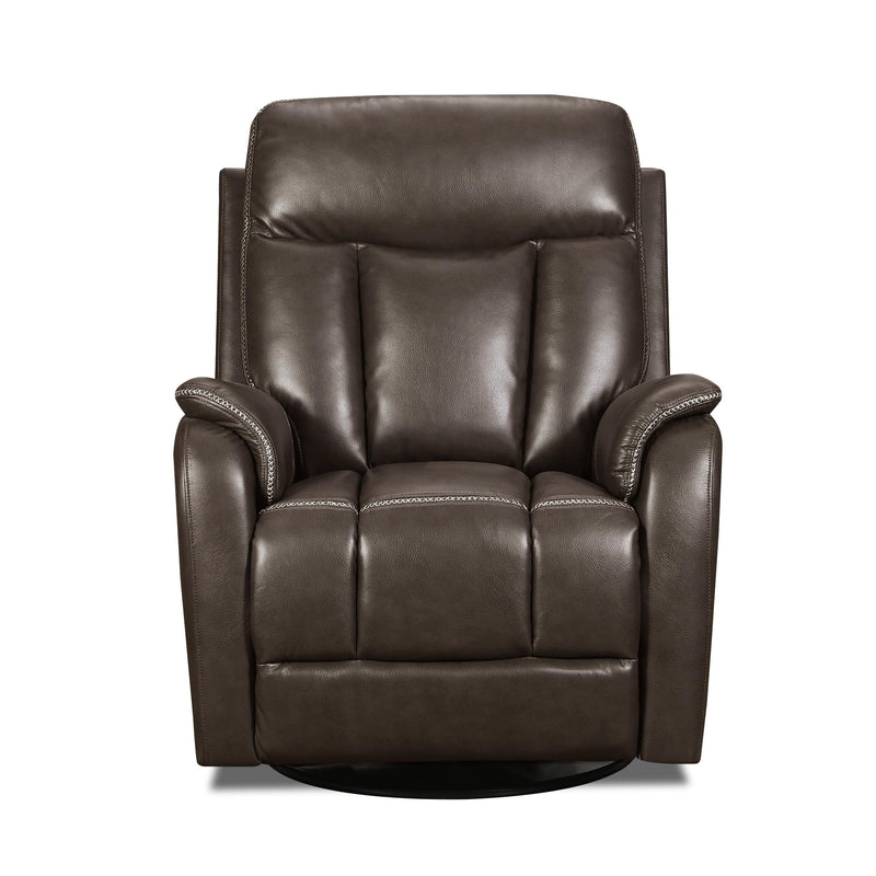 Behold Home 106-65S Swivel Glider Recliner - Jamey Chocolate IMAGE 4