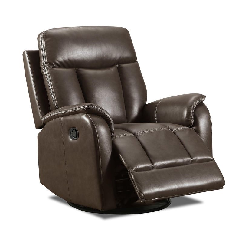 Behold Home 106-65S Swivel Glider Recliner - Jamey Chocolate IMAGE 5