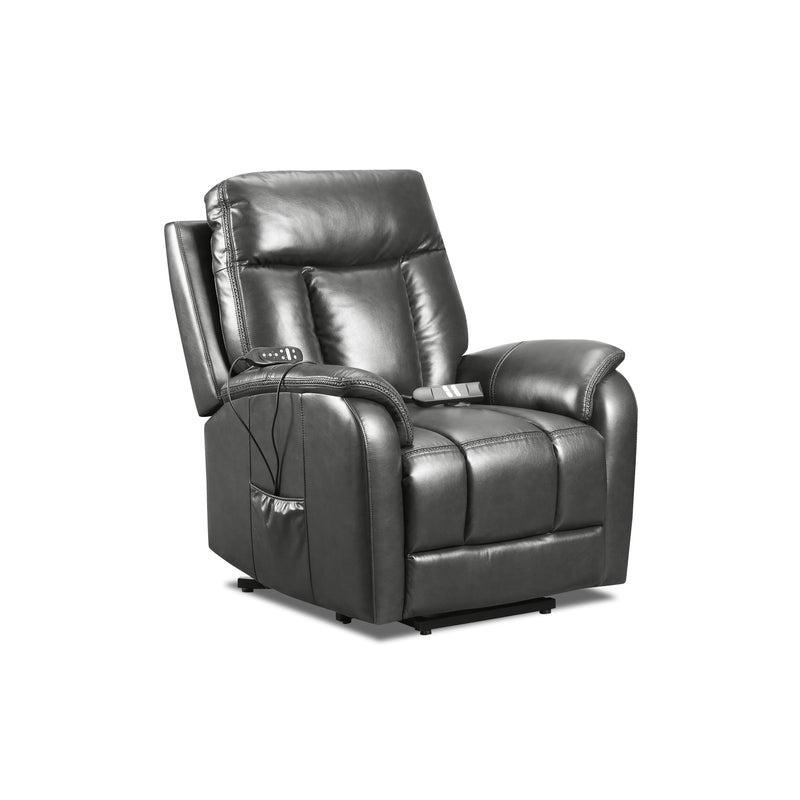 Behold Home 106L-66PP Dual Power Lift Chair w/ Heat & Massage - Jamey Charcoal IMAGE 2