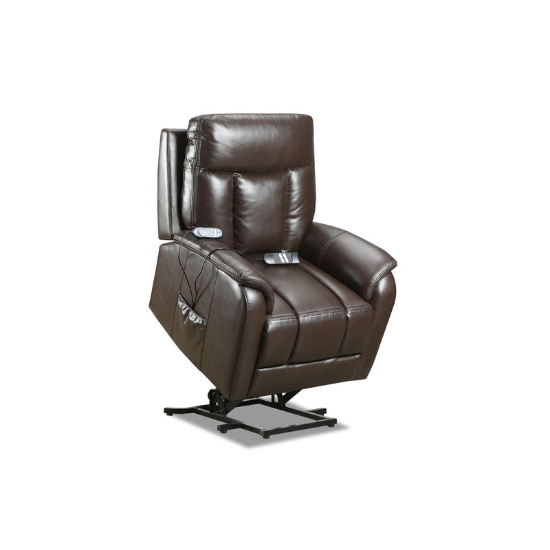 Behold Home 106L-66PP Dual Power Lift Chair w/ Heat & Massage - Jamey Chocolate IMAGE 8