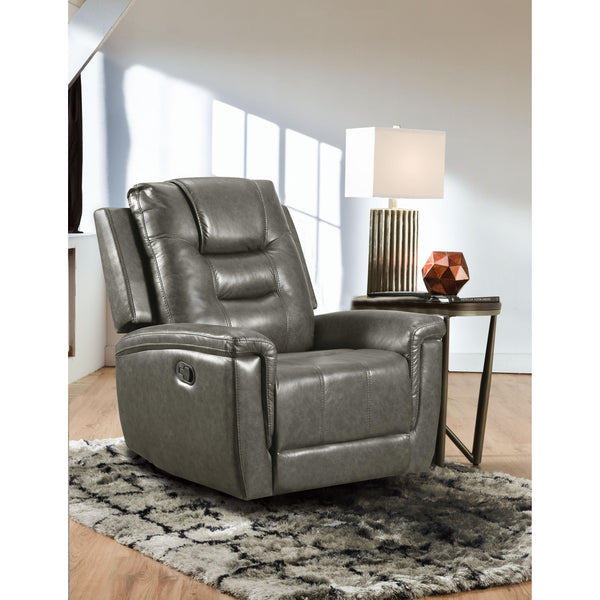 Behold Home 107-65 Rocker Recliner - Charlie Grey IMAGE 1