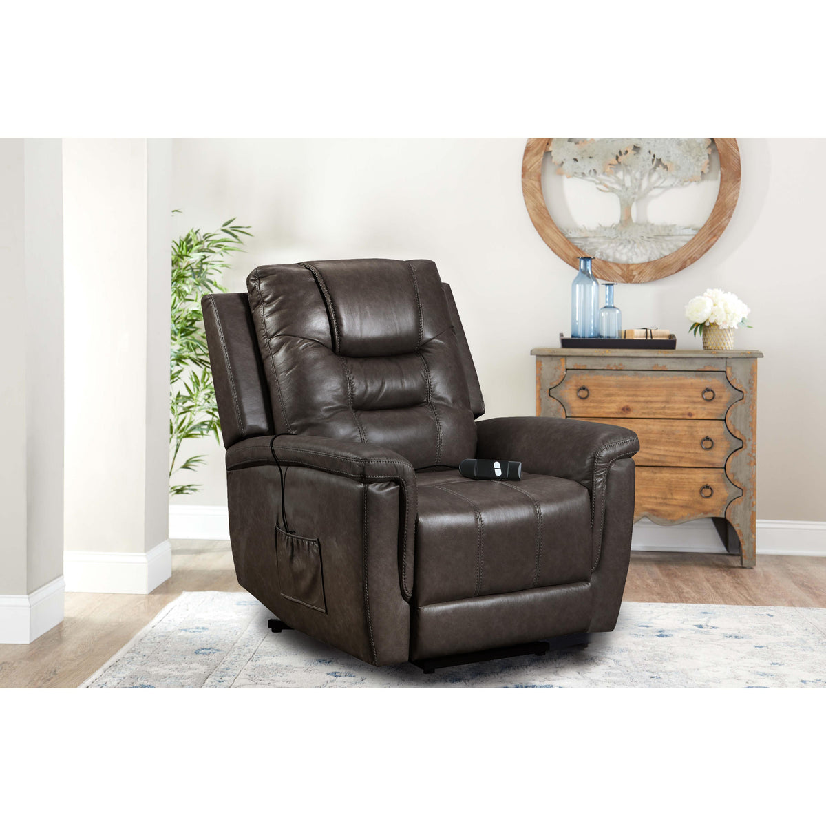 Behold Home 107L-66P Power Lift Chair - Charlie Chocolate