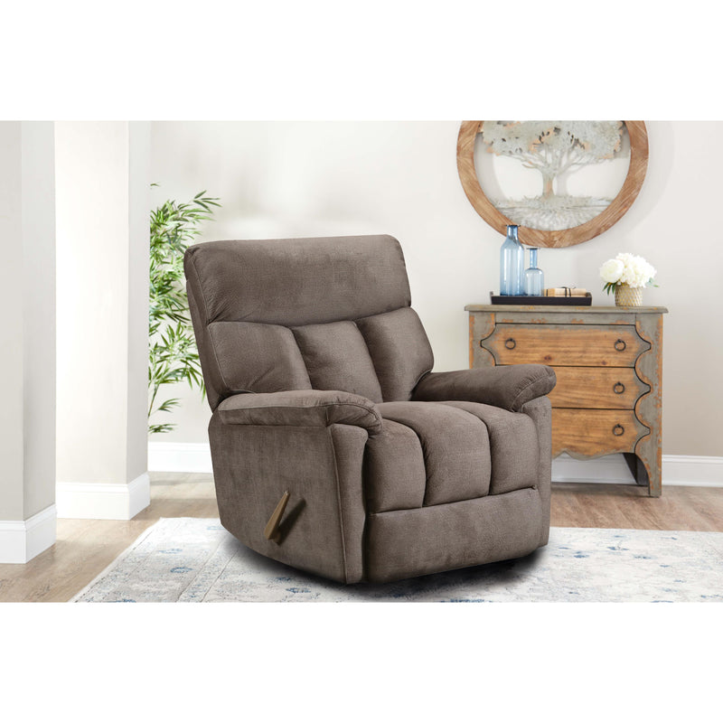 Behold Home 7580-65 Glider Recliner - Brookwood Chocolate IMAGE 1