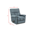 Behold Home 7580-65 Glider Recliner - Brookwood Navy IMAGE 3