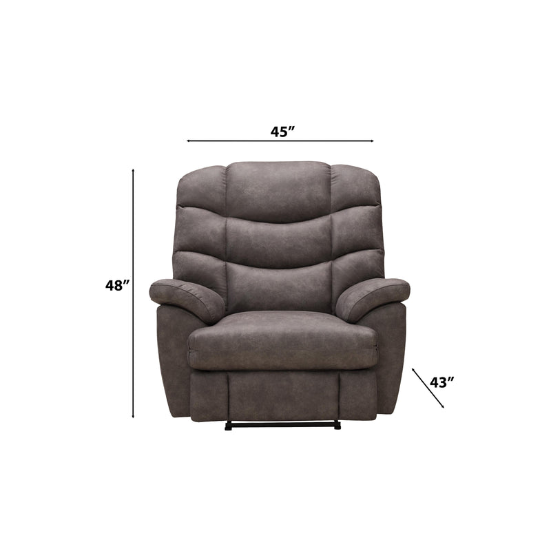 Behold Home 7575-65BP Power Wallsaver Big Recliner - Big Easy Gunmetal IMAGE 2