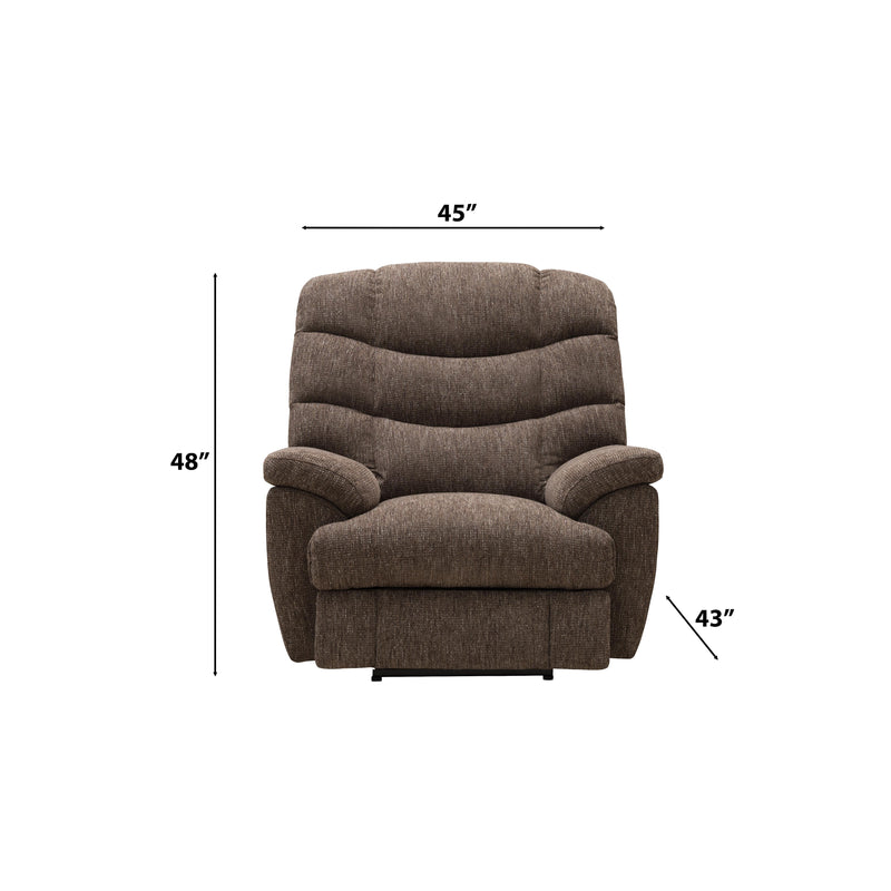 Behold Home 7575-65BP Power Wallsaver Big Recliner - Big Easy Chocolate IMAGE 2