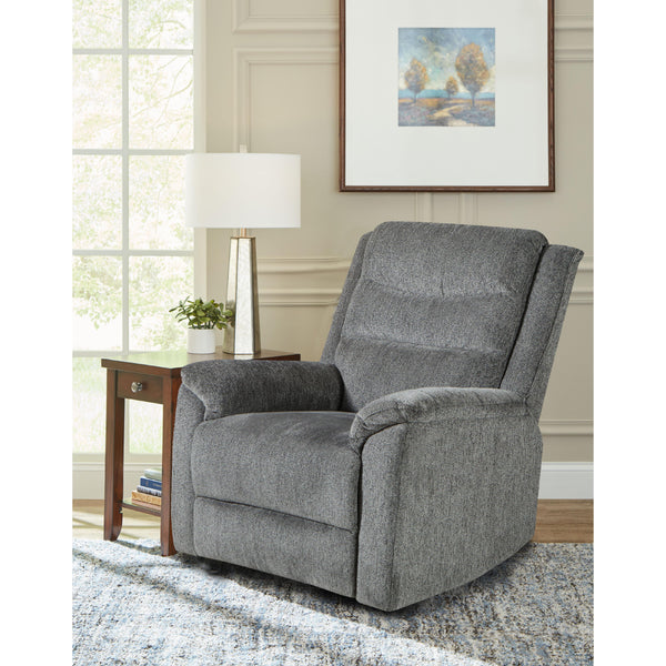 Behold Home 7578-65 Glider Recliner - Abington Charcoal IMAGE 1