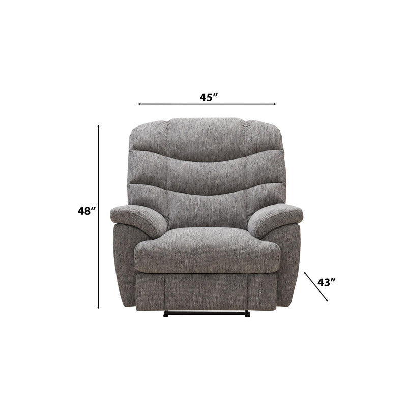 Behold Home 7575-65BP Power Wallsaver Big Recliner - Big Easy Grey IMAGE 2