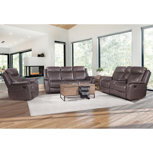 Behold Home 7314-39 Manual Motion Sofa - Highland Graphite IMAGE 1