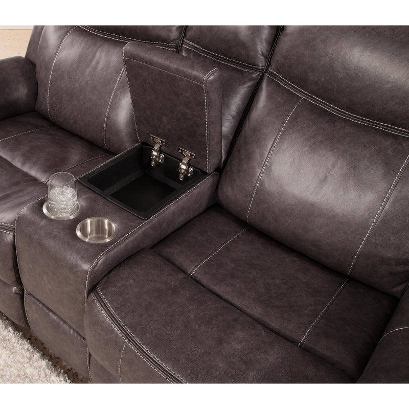 Behold Home 7314-27 Manual Console Loveseat - Highland Graphite IMAGE 3