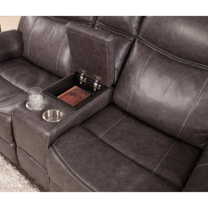 Behold Home 7314-27 Manual Console Loveseat - Highland Graphite IMAGE 4