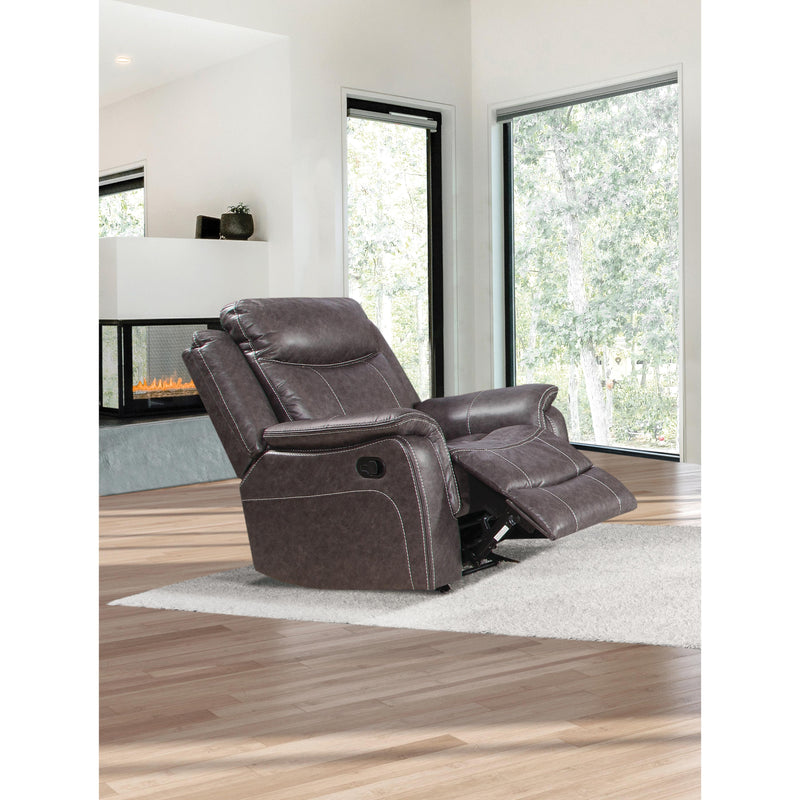 Behold Home 7314-65 Manual Rocker Recliner - Highland Graphite IMAGE 3