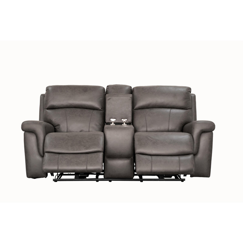 Behold Home 7483-29 Console Loveseat w/ Popout Cup Holders - Lambeau Charcoal IMAGE 2