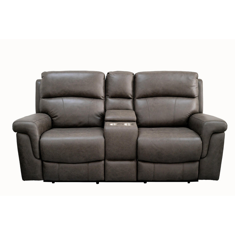 Behold Home 7483-29 Console Loveseat w/ Popout Cup Holders - Lambeau Charcoal IMAGE 3