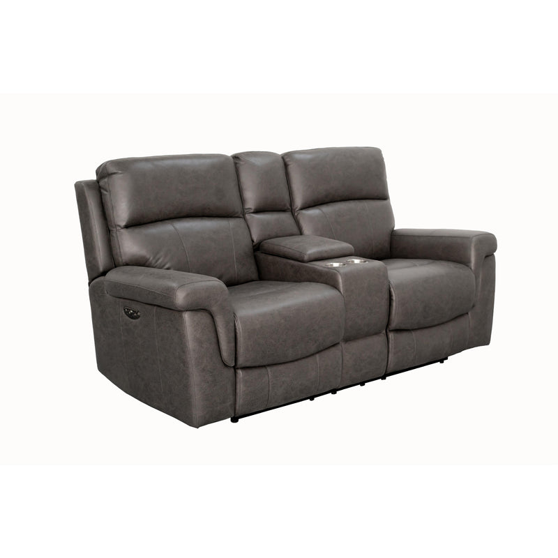 Behold Home 7483-29 Console Loveseat w/ Popout Cup Holders - Lambeau Charcoal IMAGE 5