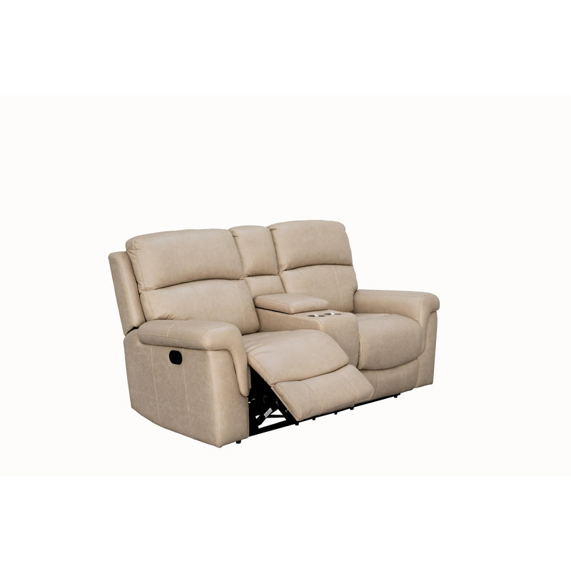 Behold Home 7483-29 Console Loveseat w/ Popout Cup Holders - Lambeau Sand IMAGE 2