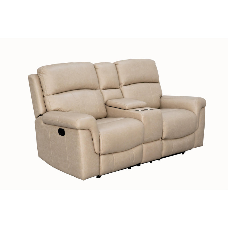 Behold Home 7483-29 Console Loveseat w/ Popout Cup Holders - Lambeau Sand IMAGE 3