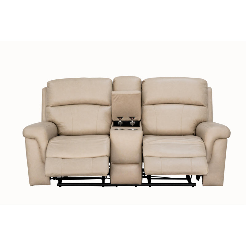 Behold Home 7483-29 Console Loveseat w/ Popout Cup Holders - Lambeau Sand IMAGE 5