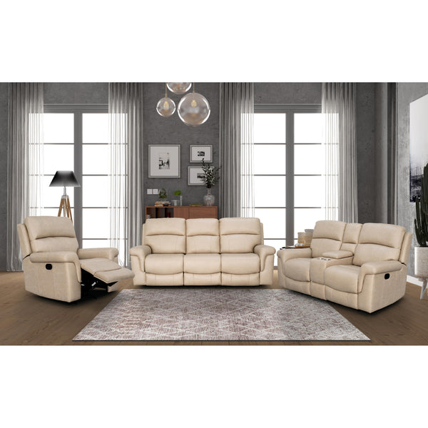 Behold Home 7483-65 Rocker Recliner w/ Popout Cup Holders - Lambeau Sand IMAGE 1