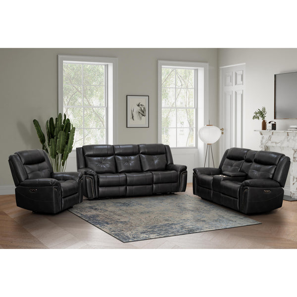 Behold Home 7487-39 Sofa w/ Popout Cup Holders - Belaire Chestnut IMAGE 1