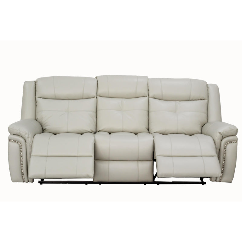 Behold Home 7487-39 Sofa w/ Popout Cup Holders - Belaire Platinum IMAGE 3